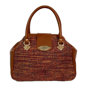 Annabelle Doctor Bag Autumn Blaze Tweed and Leather