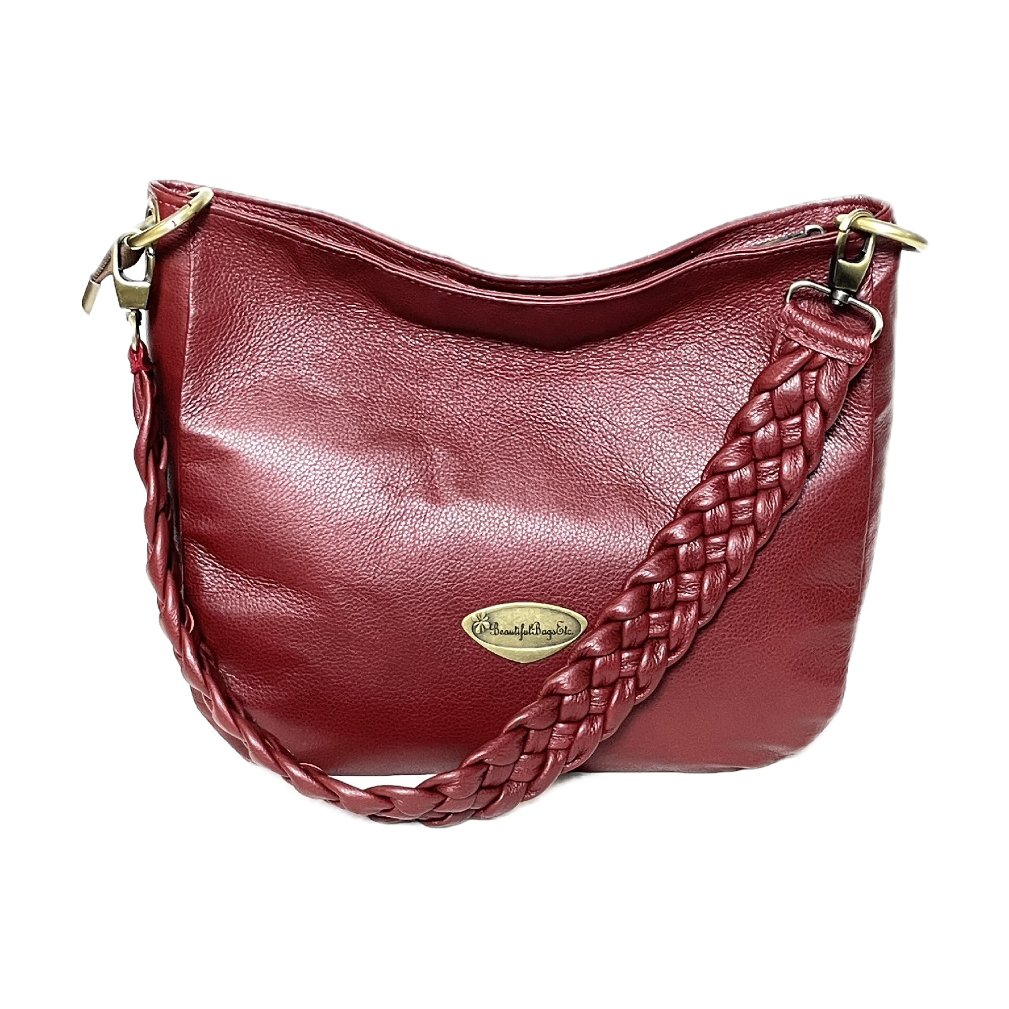 Cheyenne Slouchy Hobo Dark Red