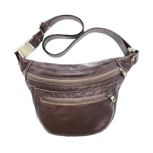 Melody Hip Bag Chocolate Brown Leather