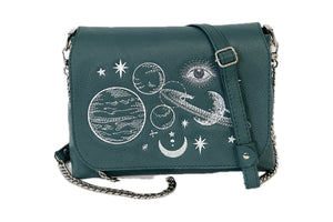 Mini Crossbody Galaxy on Teal