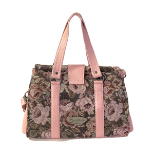 Natalie Winter Roses Pink Leather