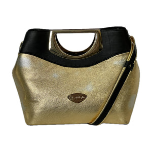 Fifth Avenue Antique Gold and Black Leather