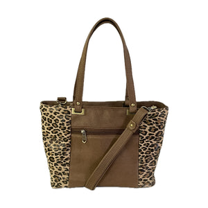 Abigail Tote Leopard and Leather