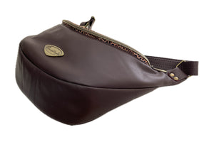 Harmony Hip Bag Dark Mahogany Leather