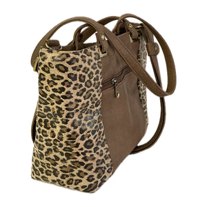 Abigail Tote Leopard and Leather