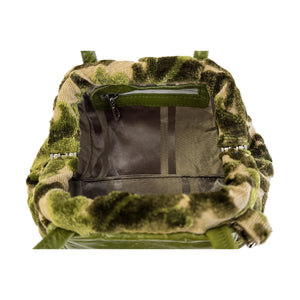 Madison Mini Doctor Bag Green Velvet and Leather