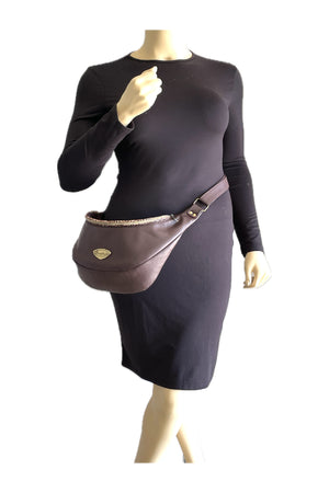 Harmony Hip Bag Dark Mahogany Leather