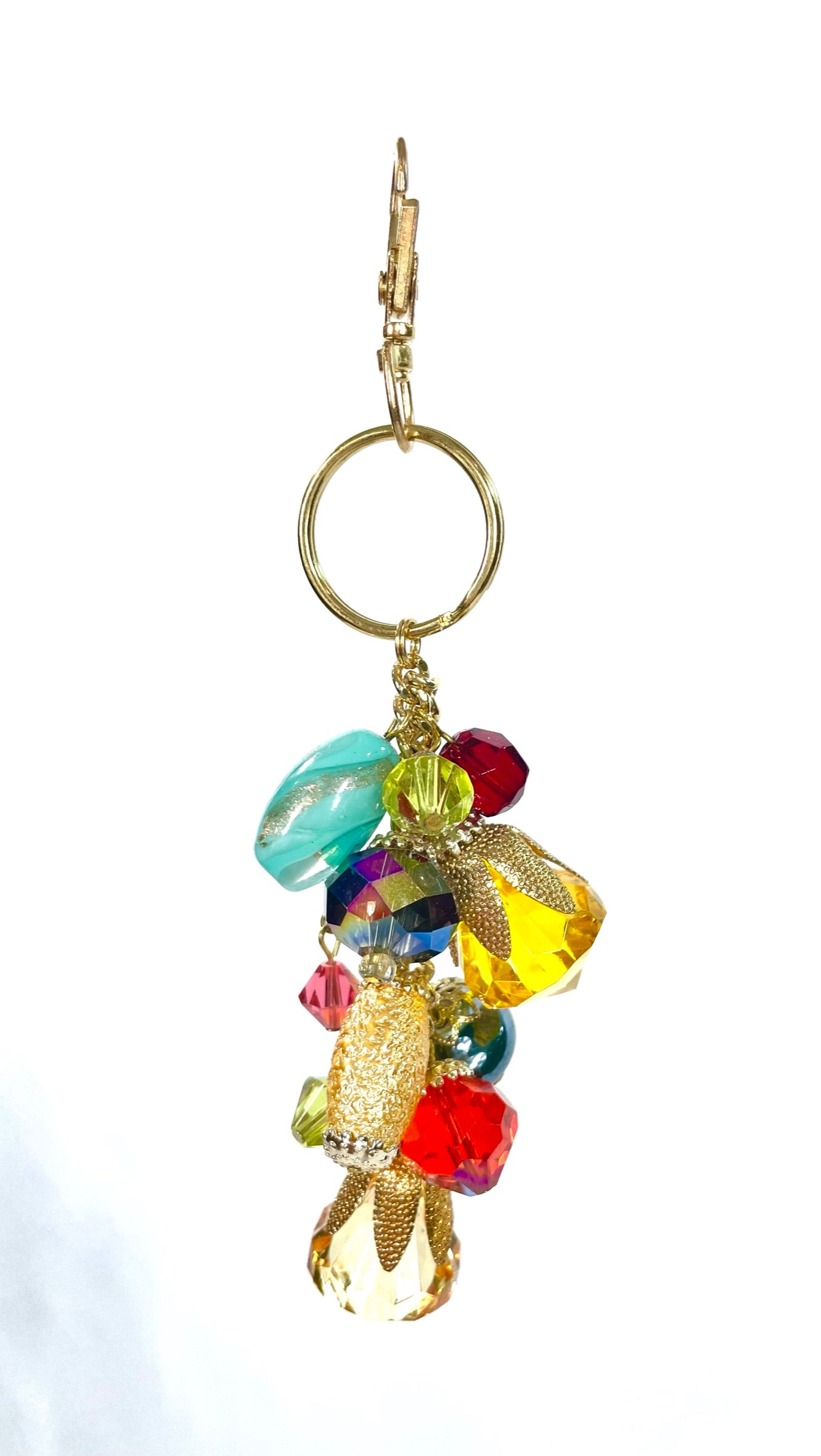 Rainbow Keychain Purse Bling - BeautifulBagsEtc